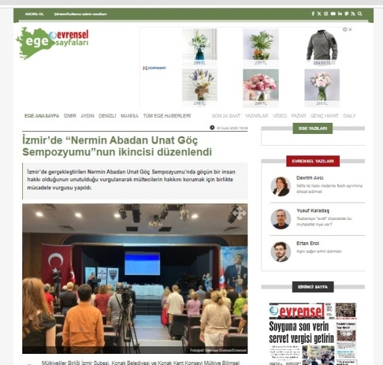 NERMİN ABADAN UNAT GÖÇ SEMPOZYUMU ll -"Toplumsal Cinsiyet ve Göç"