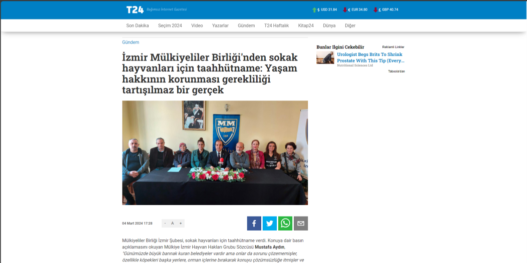 İzmir Mülkiyeliler Birliği'nden sokak hayvanları için taahhütname: Yaşam hakkının korunması gerekliliği tartışılmaz bir gerçek