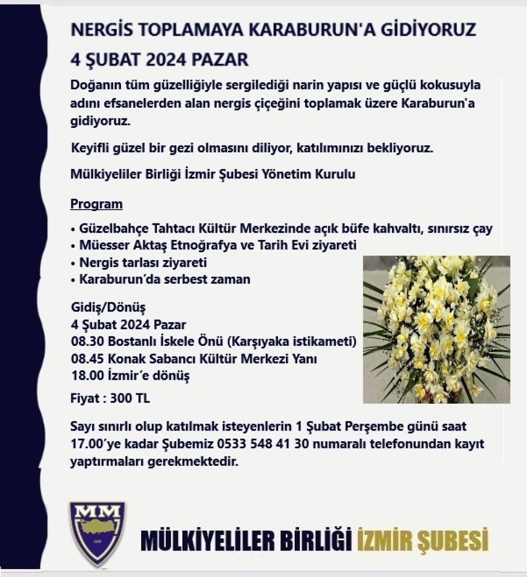 NERGİS TOPLAMAYA KARABURUN'A GİDİYORUZ